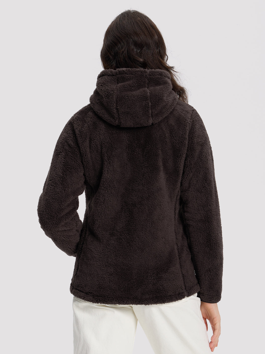 Women's Hooded Coral Fleece Jacket PIONEER CAMP
