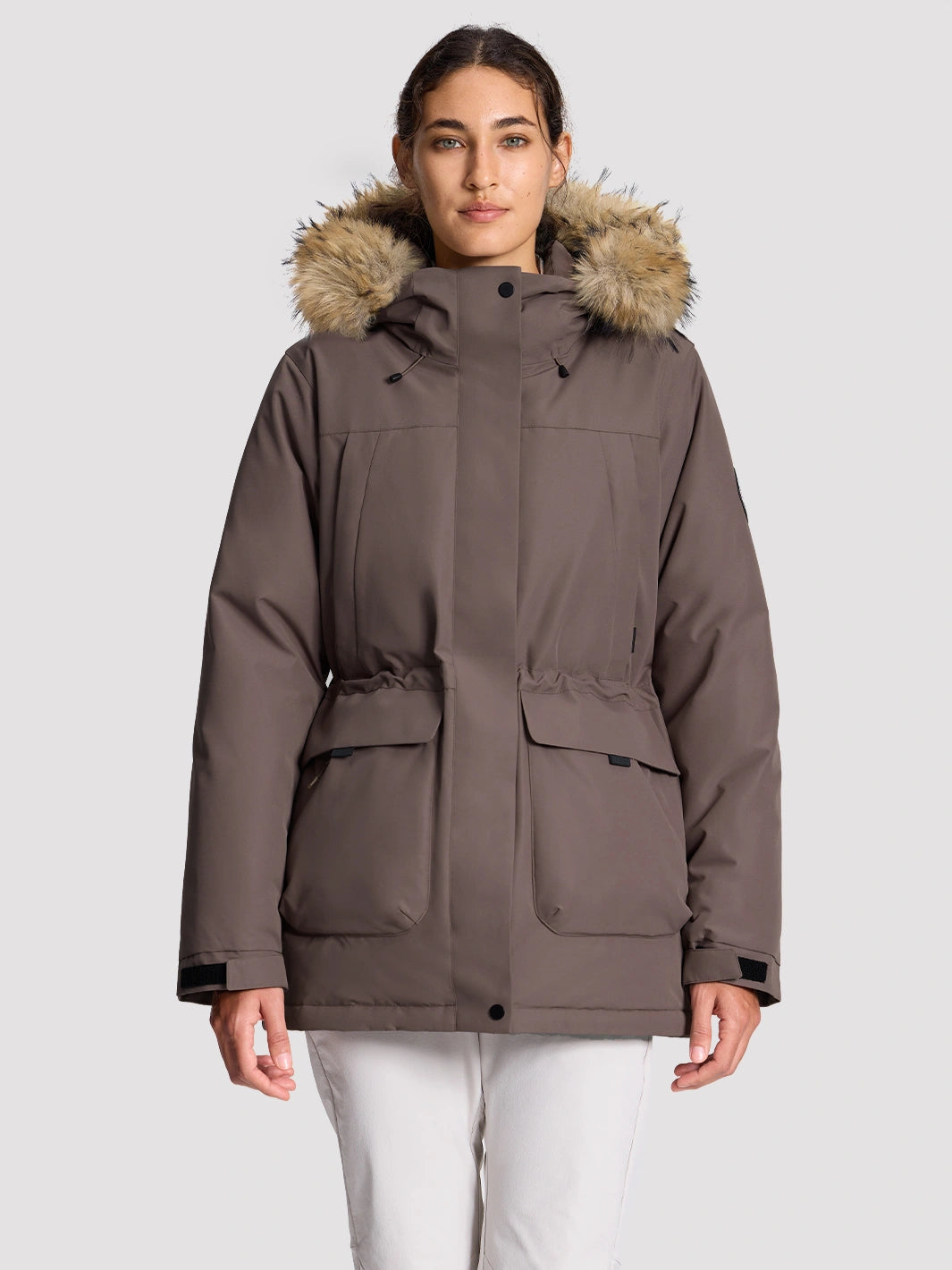 Women's 700 Fill Power Water-Resistant Duck Down Parka Jacket PIONEER CAMP