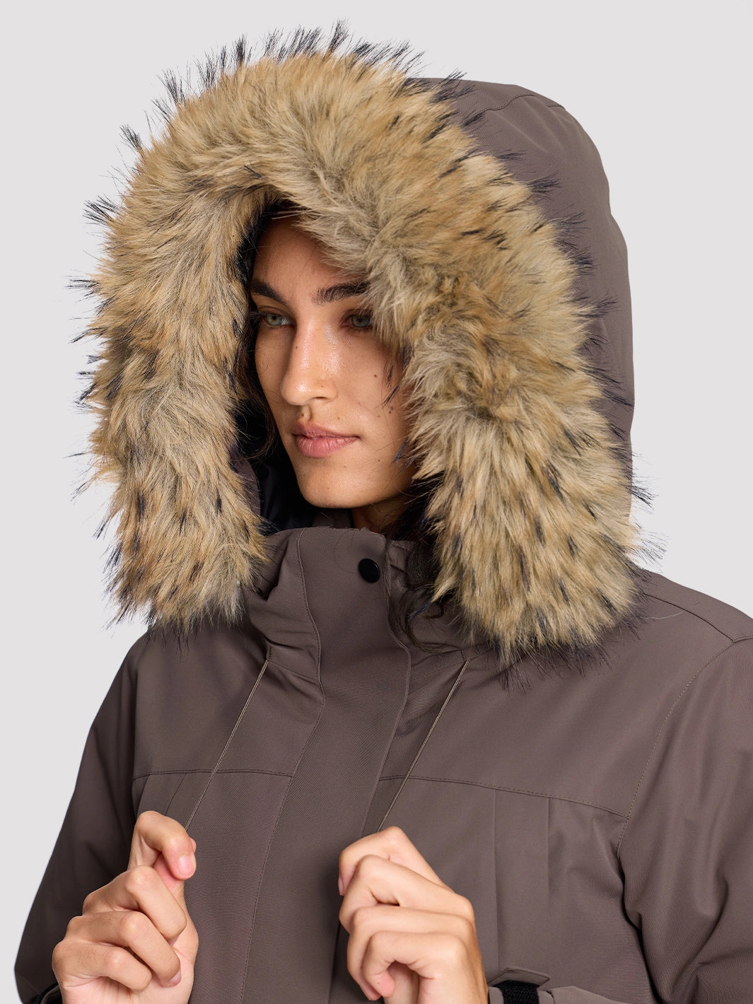 Women's 700 Fill Power Water-Resistant Duck Down Parka Jacket PIONEER CAMP