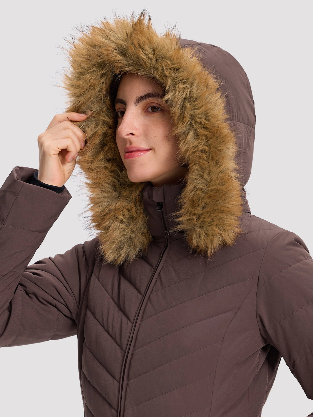 Women's Waterproof Long Puffer Coat PIONEER CAMP