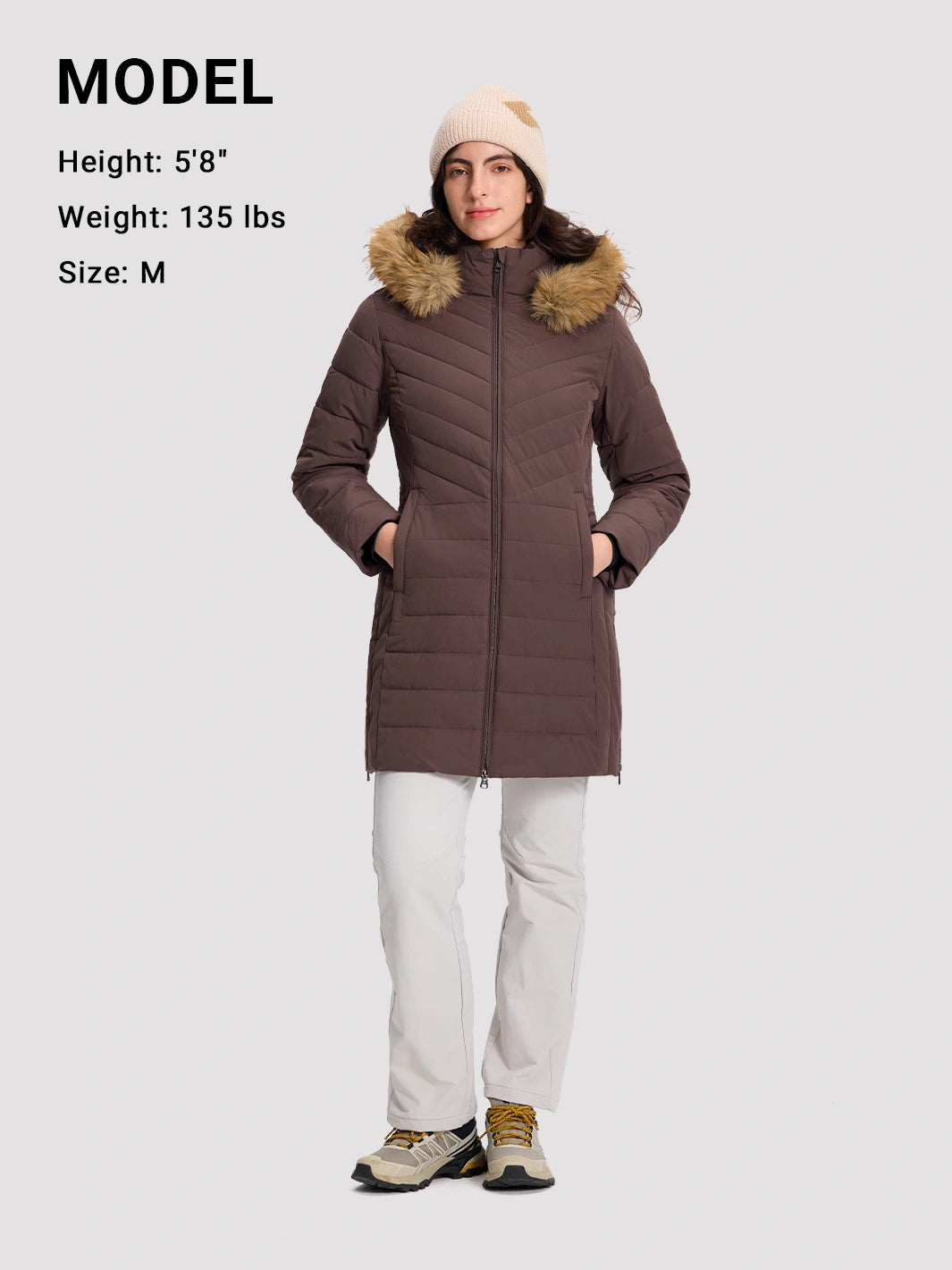 Women's Waterproof Long Puffer Coat PIONEER CAMP