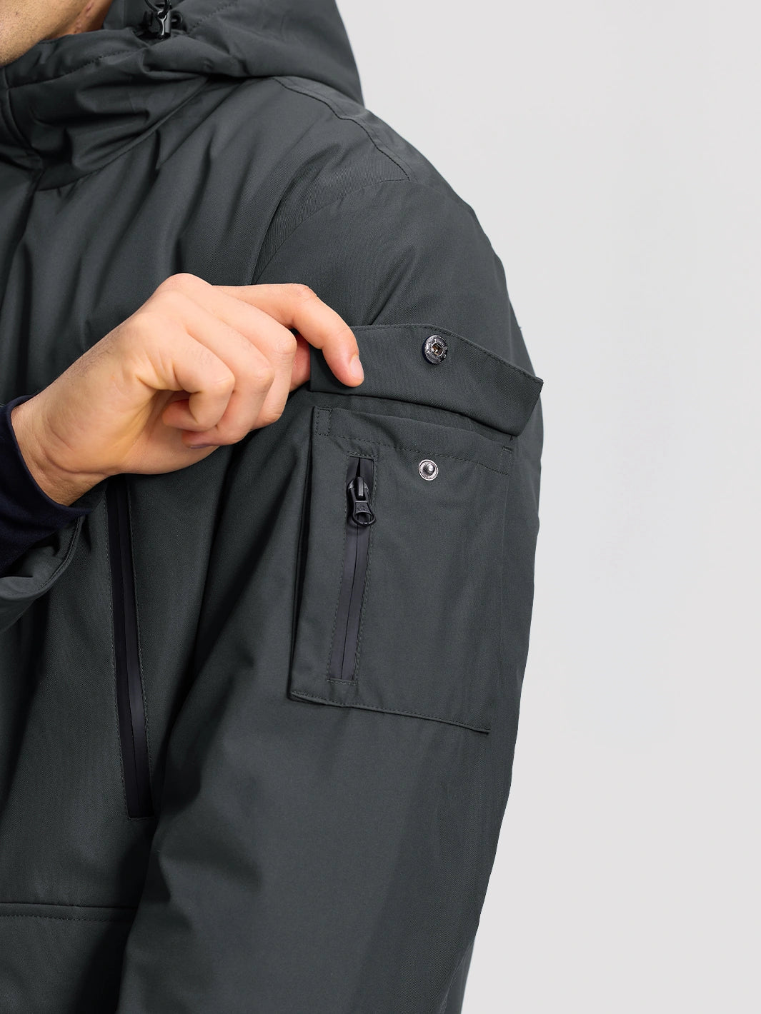 Men's 9-Pocket Hooded Fleece-Lined Winter Parka PIONEER CAMP