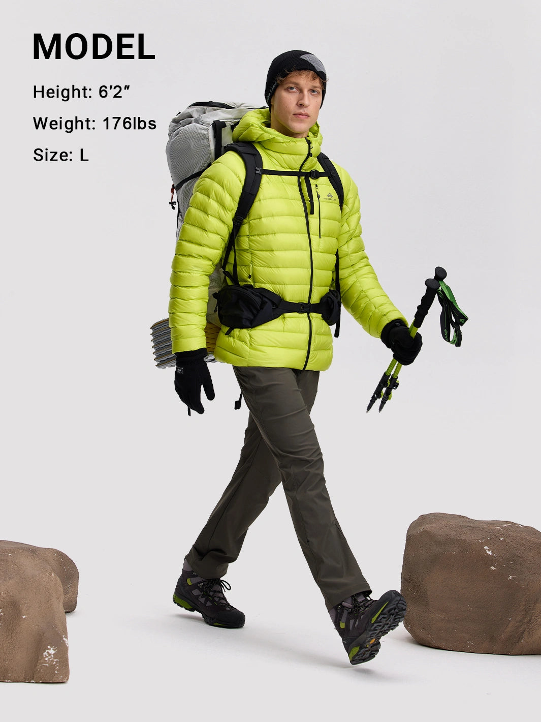 Men's 850 Fill Packable Down Jacket PIONEER CAMP