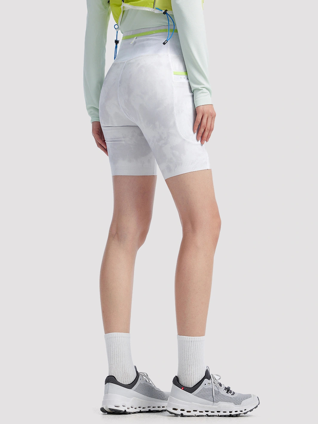Women's High-Waist Multi-Pocket Trail Running Shorts Pioneer Camp
