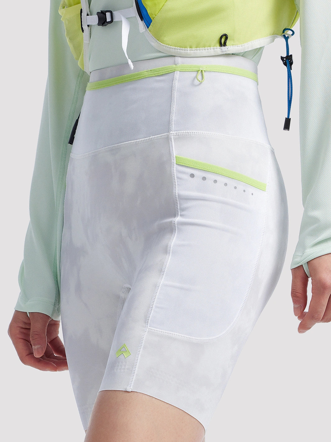 Women's High-Waist Multi-Pocket Trail Running Shorts Pioneer Camp