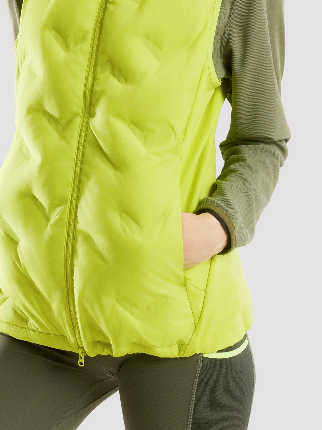 Women's Lightweight Goose Down Trail Running Vest PIONEER CAMP