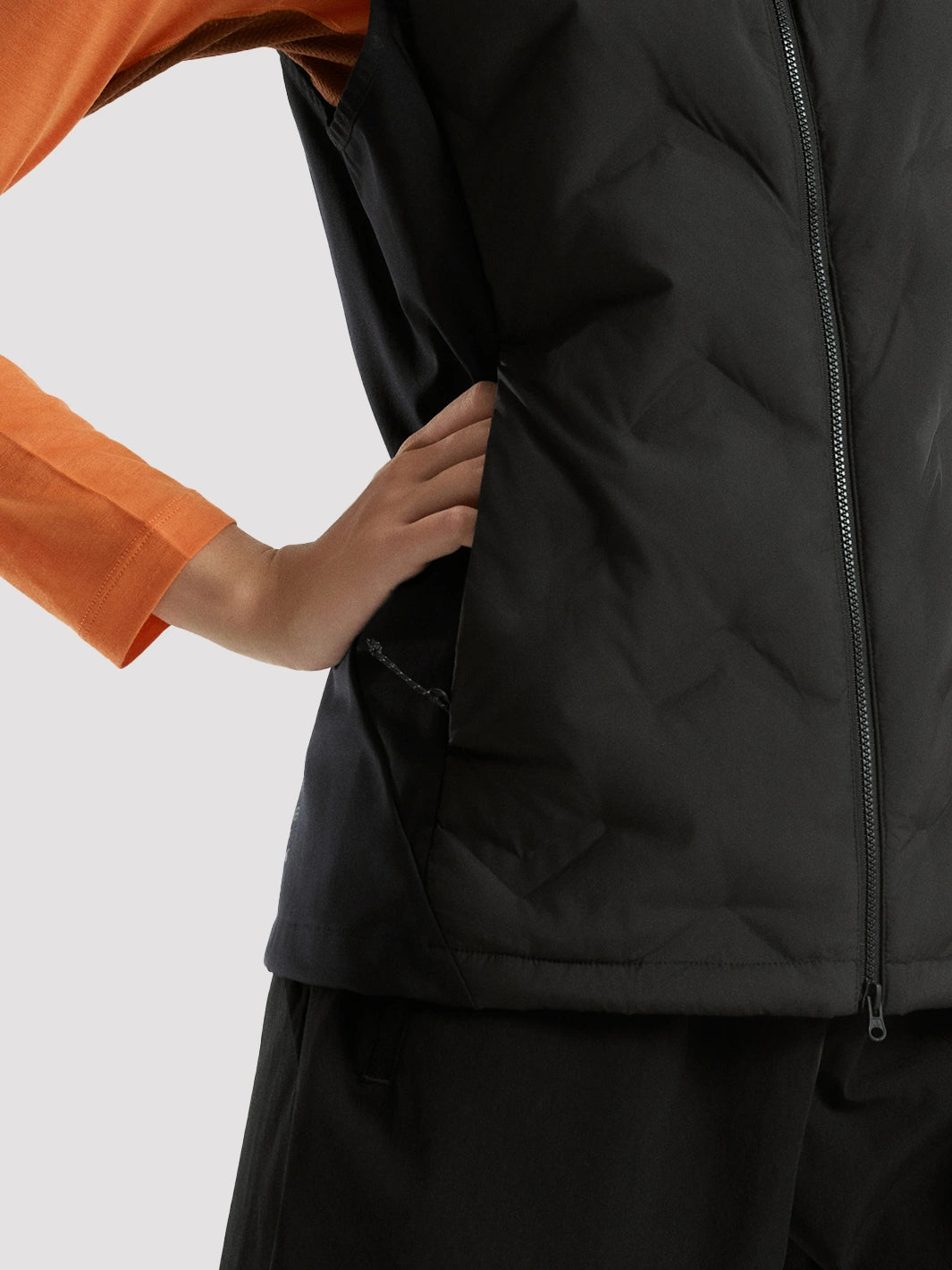 Women's Lightweight Goose Down Trail Running Vest PIONEER CAMP