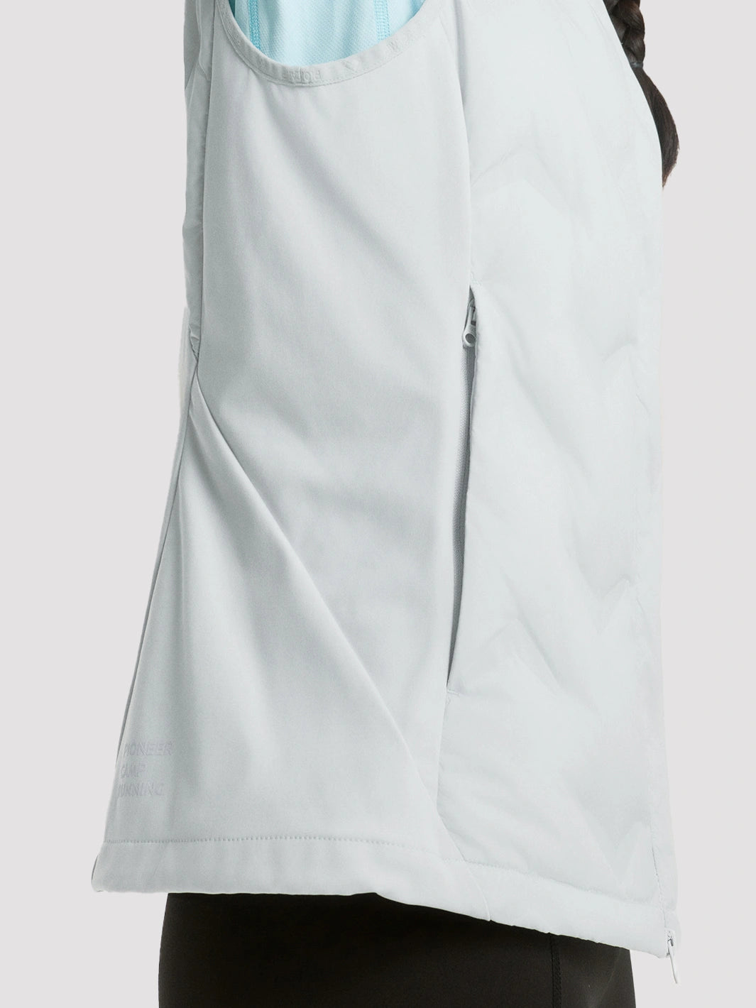 Women's Lightweight Goose Down Trail Running Vest PIONEER CAMP