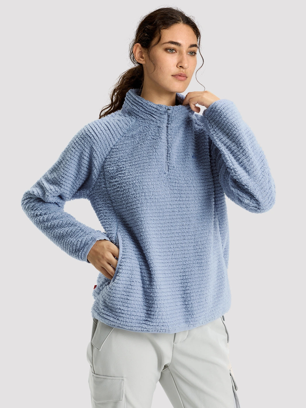 Women's Lightweight PrimaLoft Fleece Half-Zip Pullover PIONEER CAMP