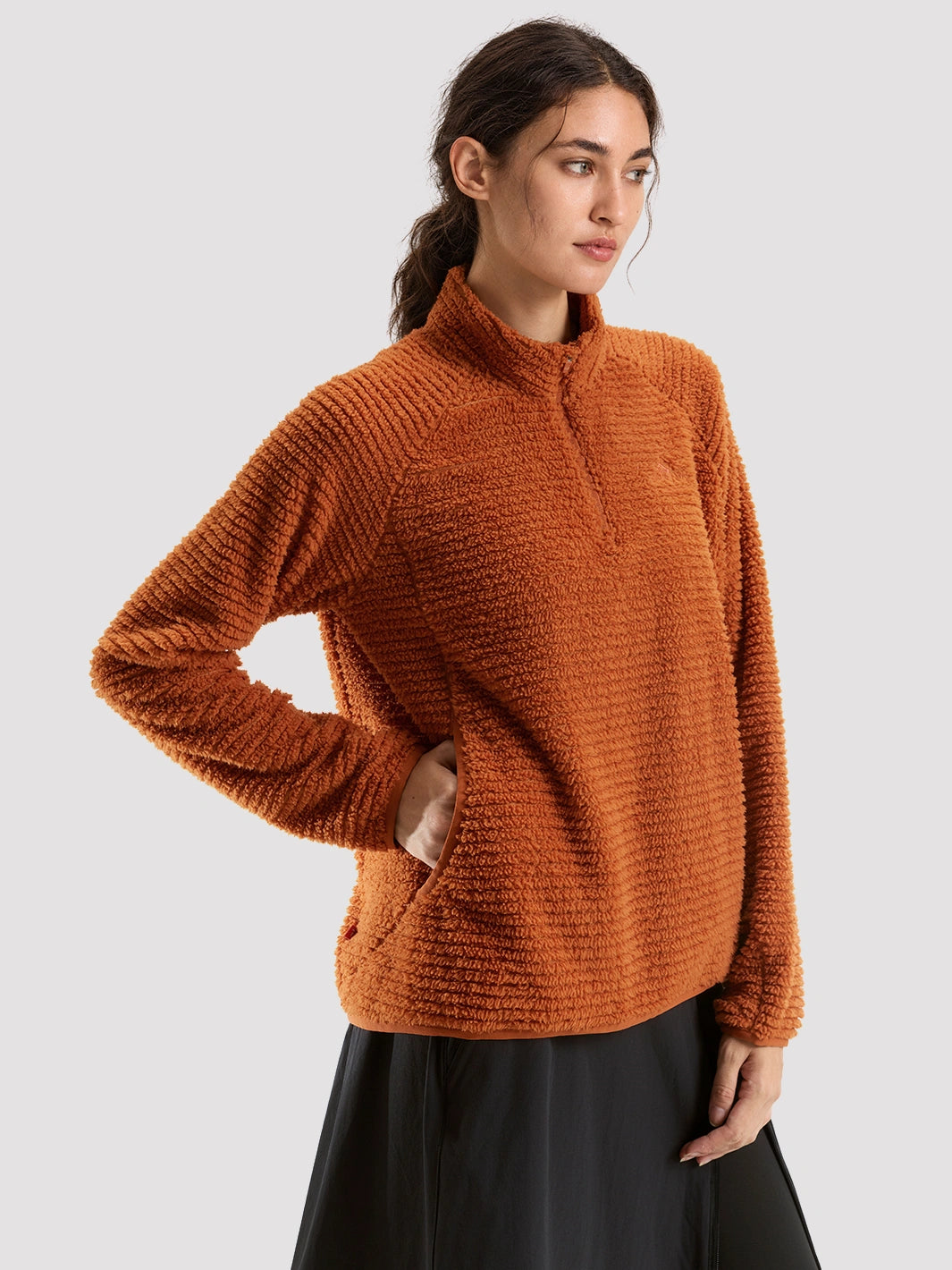 Women's Lightweight PrimaLoft Fleece Half-Zip Pullover PIONEER CAMP