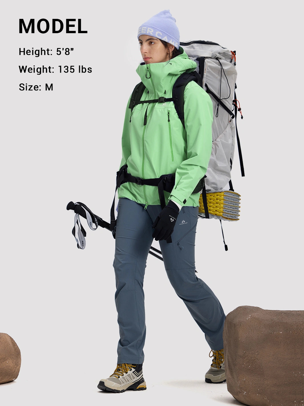 Ego Women's Toray 3L All-Weather Hardshell Jacket PIONEER CAMP
