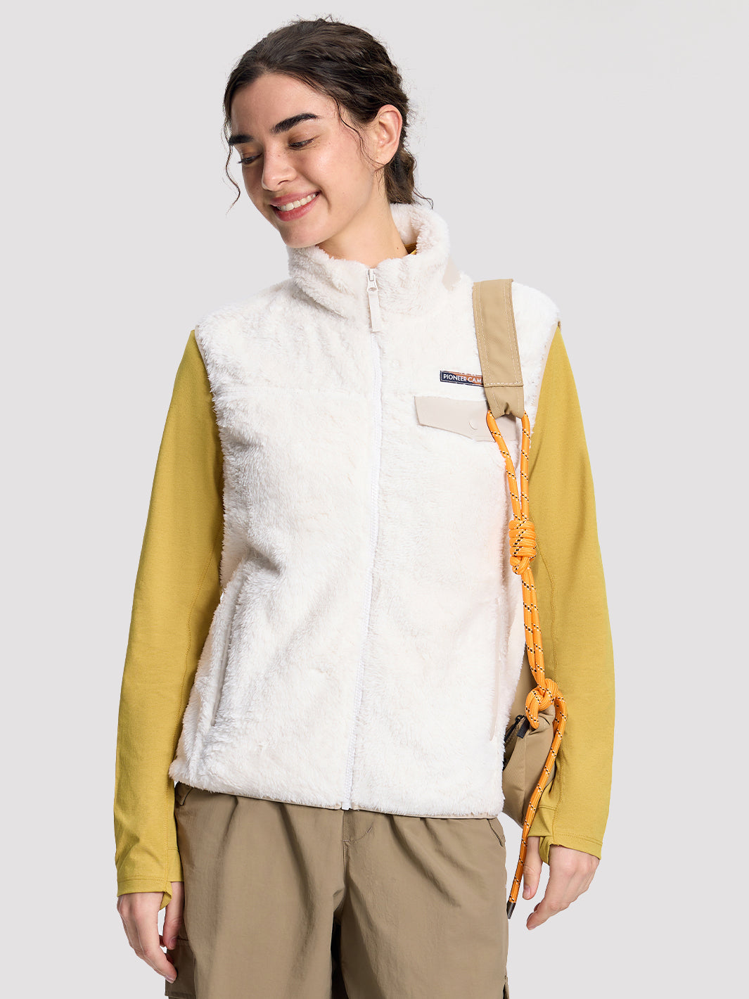 Women's Quick-Dry Colorblock Half-Zip Top PIONEER CAMP