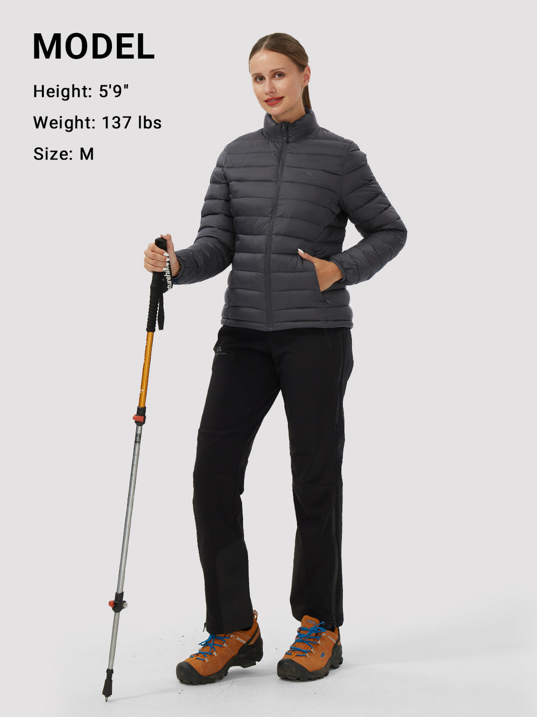 Women's 350g Lightweight Packable Puffer Jacket PIONEER CAMP
