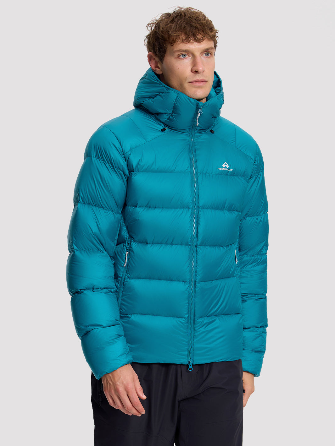 Men's 800-Fill Goose Down Hooded Jacket PIONEER CAMP
