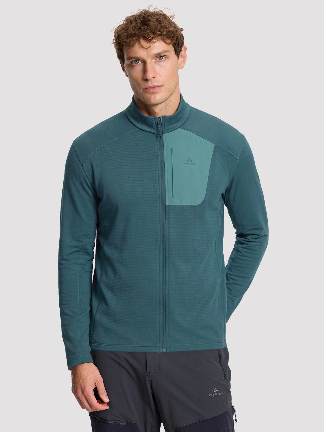 Men's Dynamic Full-Zip Grid Fleece Jacket PIONEER CAMP