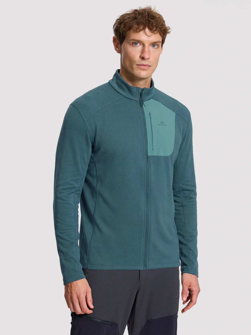 Men's Dynamic Full-Zip Grid Fleece Jacket PIONEER CAMP