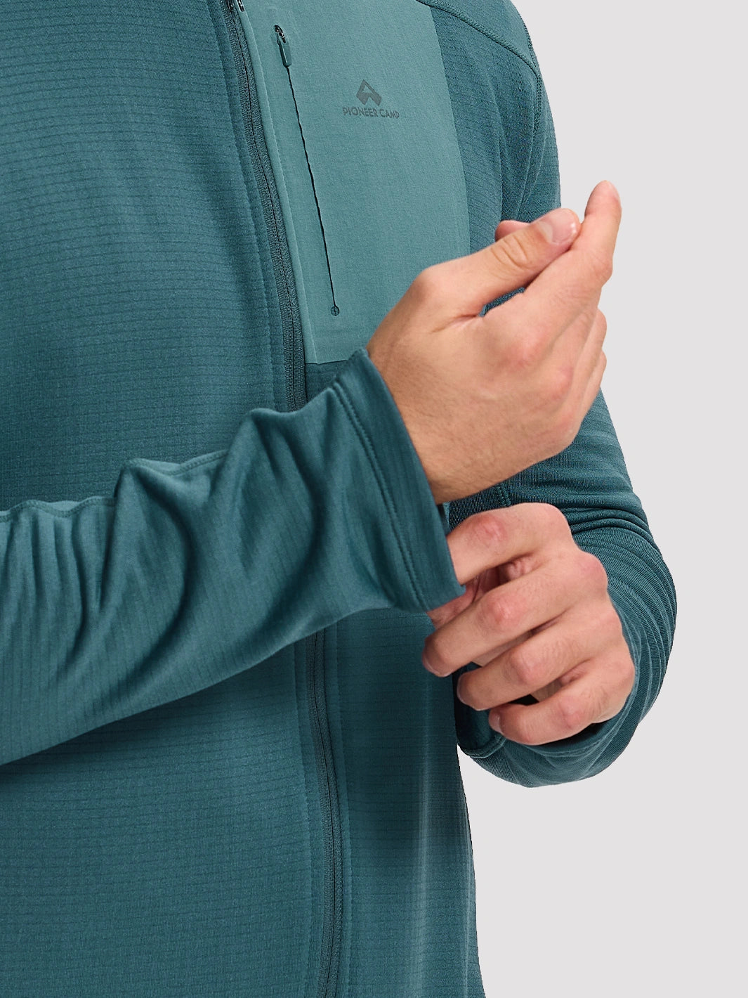 Men's Dynamic Full-Zip Grid Fleece Jacket PIONEER CAMP