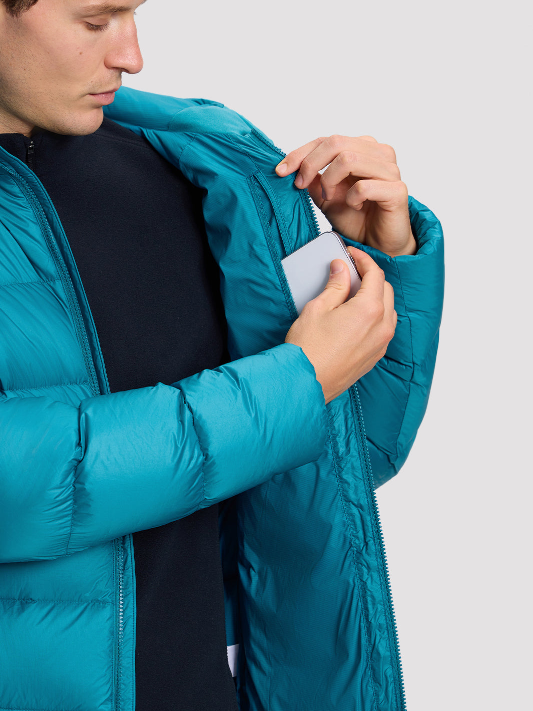 Men's 800-Fill Goose Down Hooded Jacket PIONEER CAMP