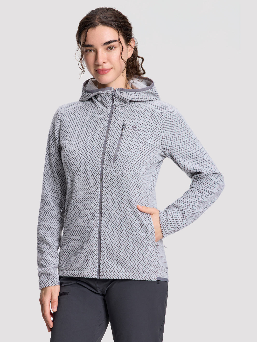 Women's Moisture-Wicking Wave Fleece Hoodie PIONEER CAMP