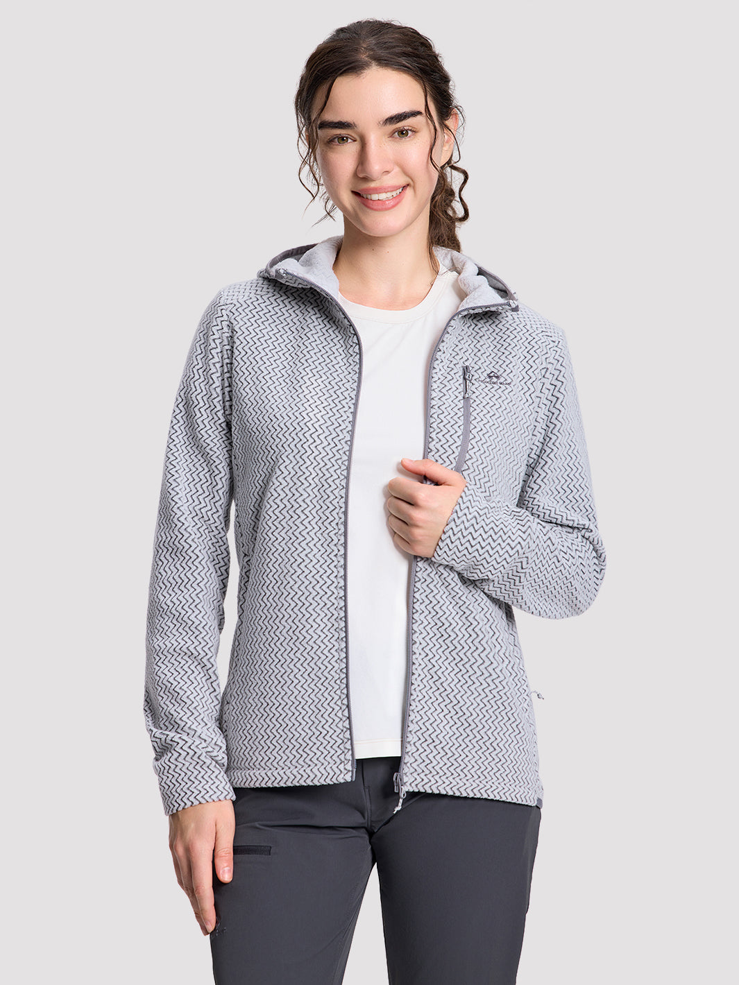 Women's Moisture-Wicking Wave Fleece Hoodie PIONEER CAMP