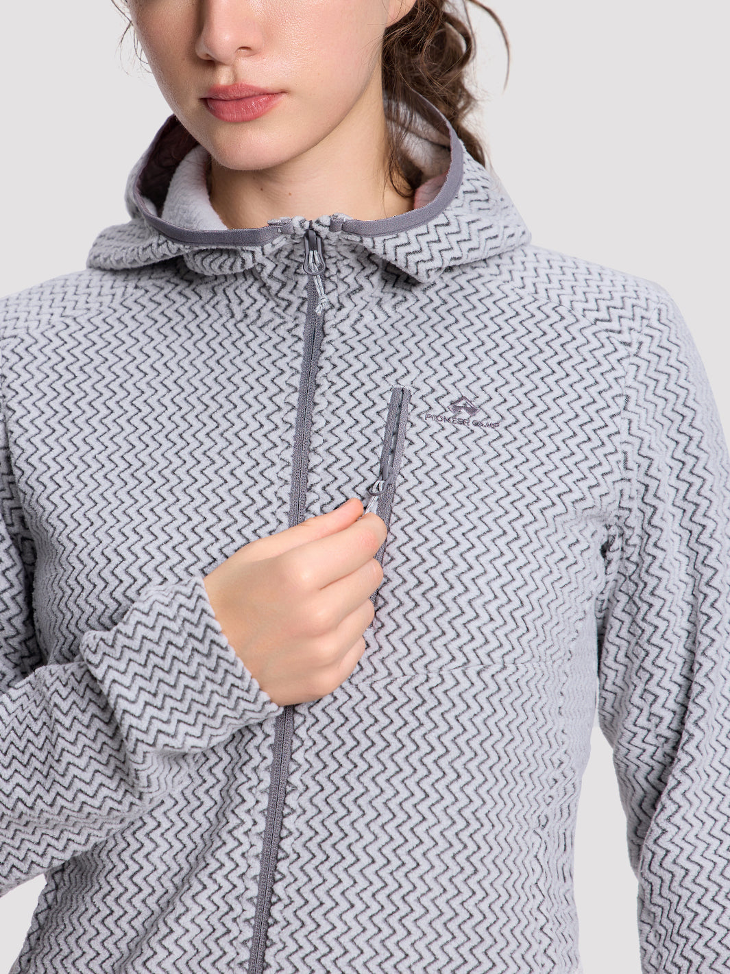 Women's Moisture-Wicking Wave Fleece Hoodie PIONEER CAMP