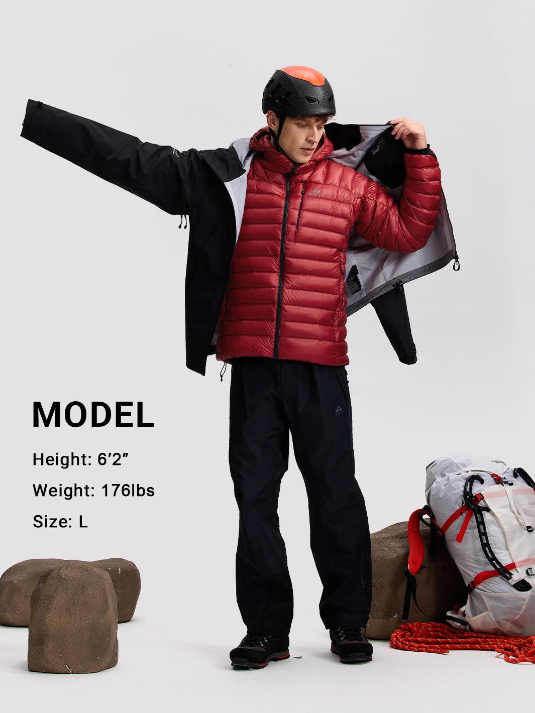 Men's 850 Fill Packable Down Jacket PIONEER CAMP