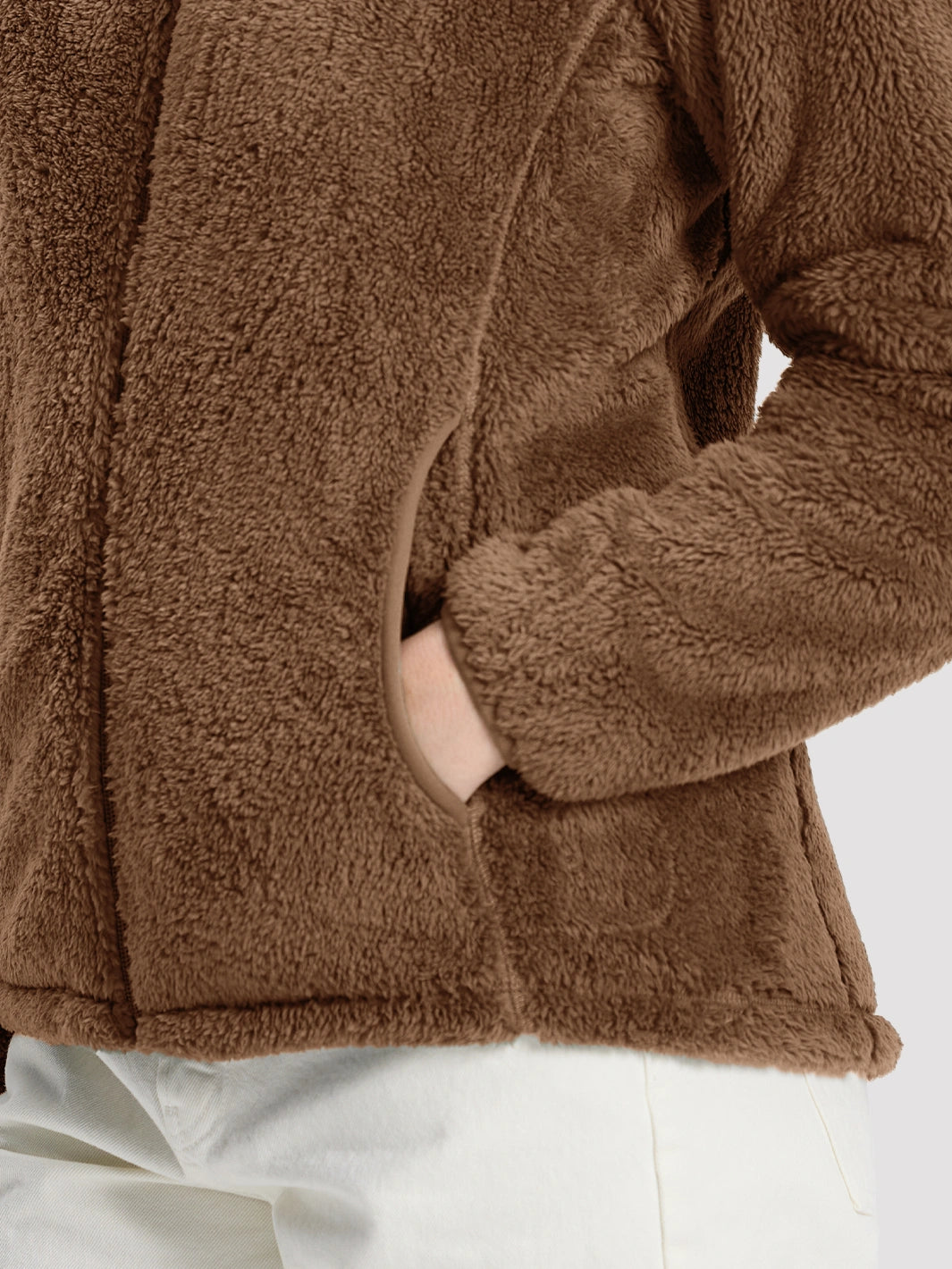 Women's Stand-Collar Coral Fleece Jacket PIONEER CAMP