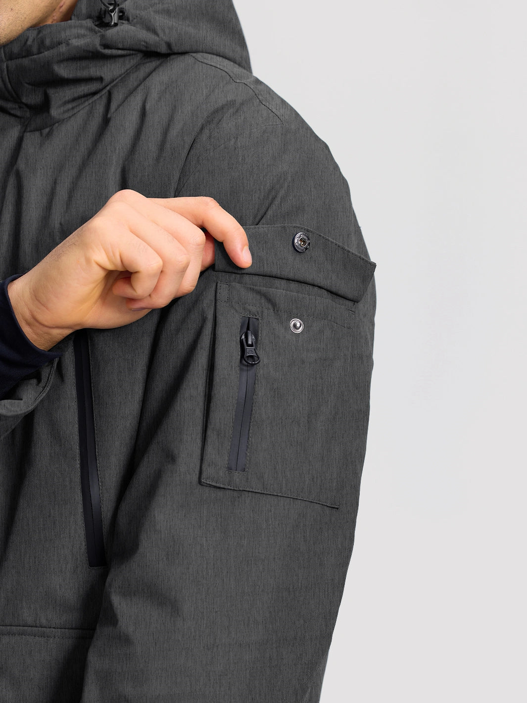 Men's 9-Pocket Hooded Fleece-Lined Winter Parka PIONEER CAMP