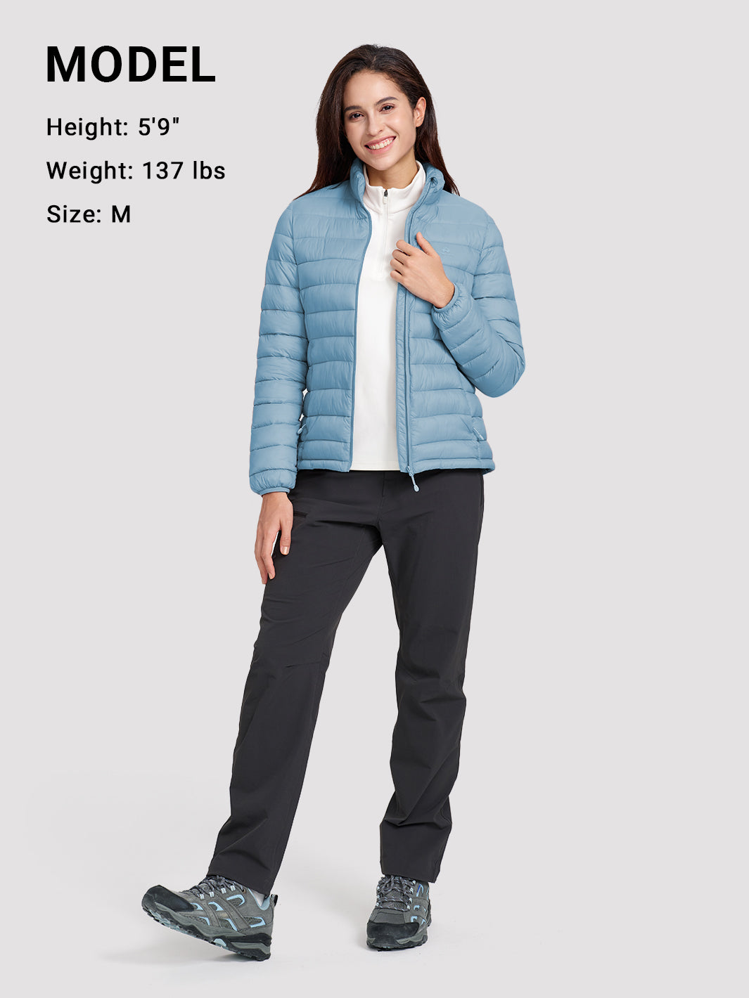 Women's 350g Lightweight Packable Puffer Jacket PIONEER CAMP