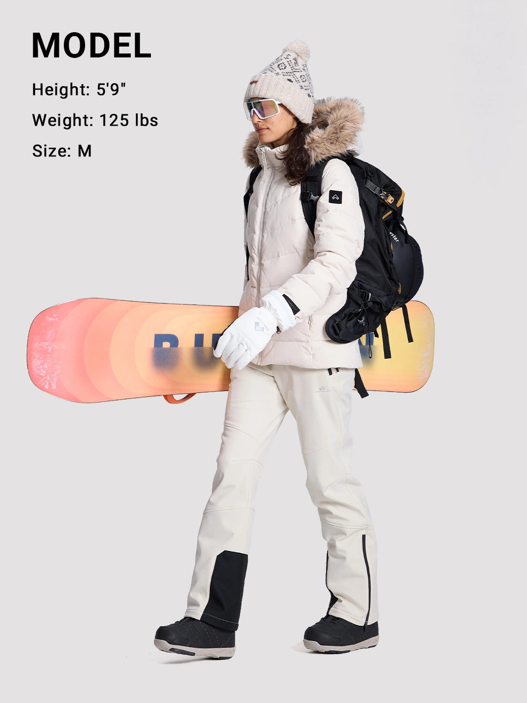 Women's 3-Layer Water-Repellent Softshell Ski Pants PIONEER CAMP