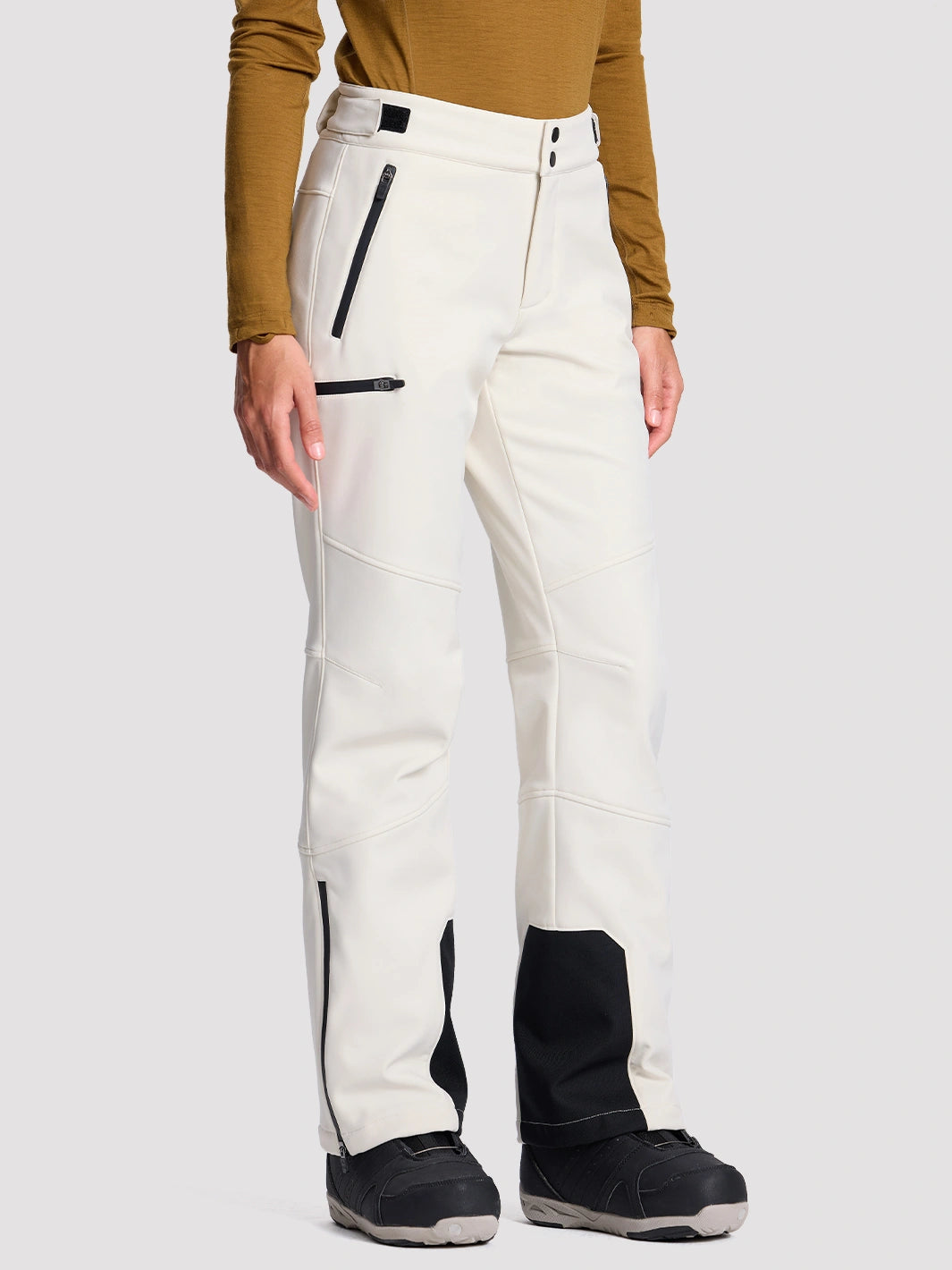 Women's 3-Layer Water-Repellent Softshell Ski Pants PIONEER CAMP