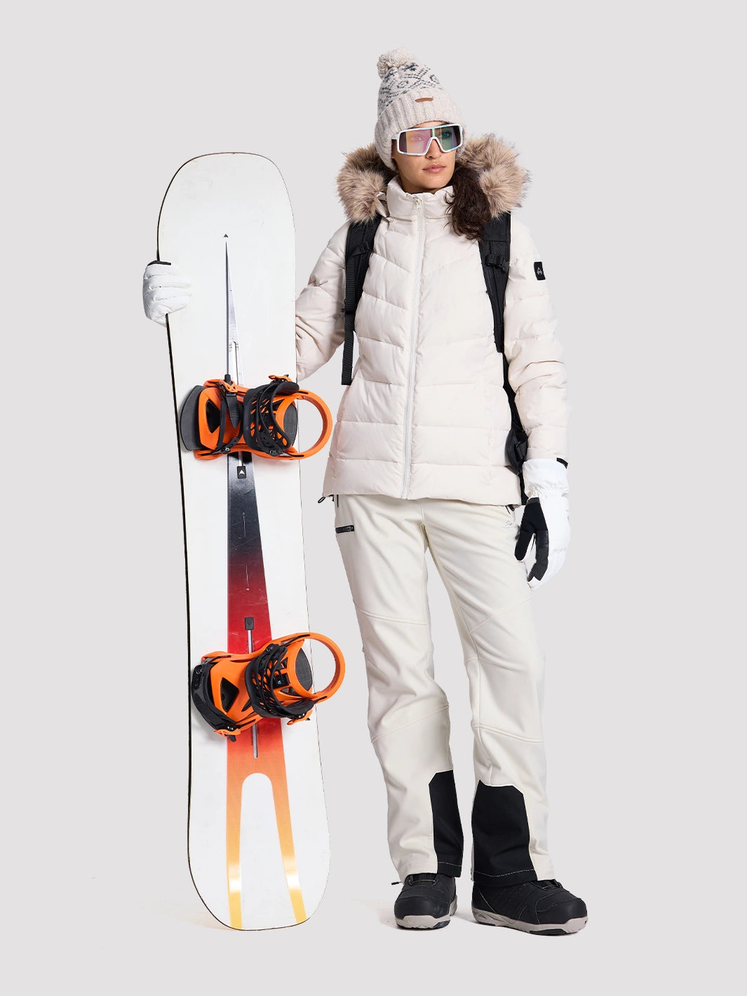 Women's 3-Layer Water-Repellent Softshell Ski Pants PIONEER CAMP