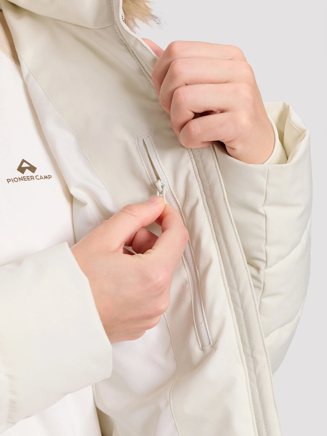 Women's Waterproof Long Puffer Coat PIONEER CAMP