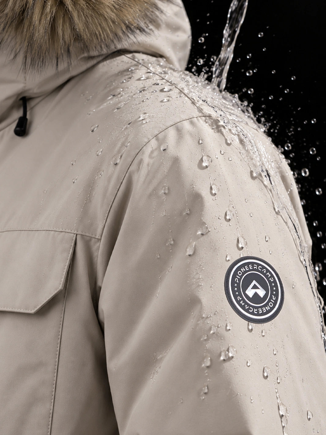 Men's 700 Fill Power Water-Resistant Duck Down Parka Jacket PIONEER CAMP