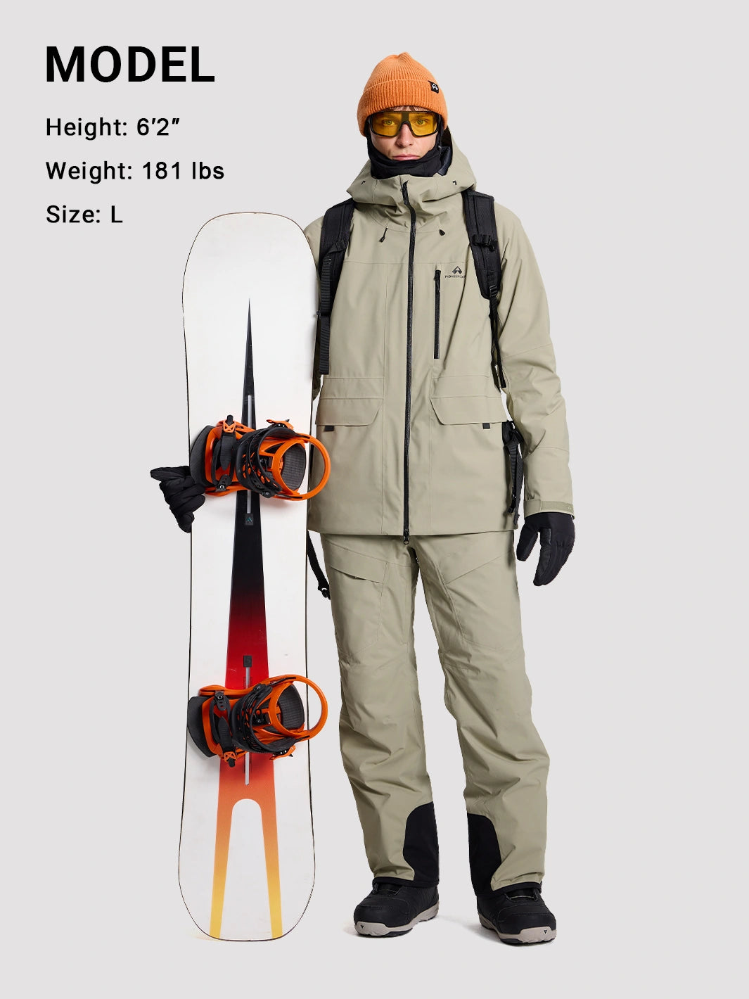 Men's 2L Insulated Ski Jacket with RECCO Reflector PIONEER CAMP