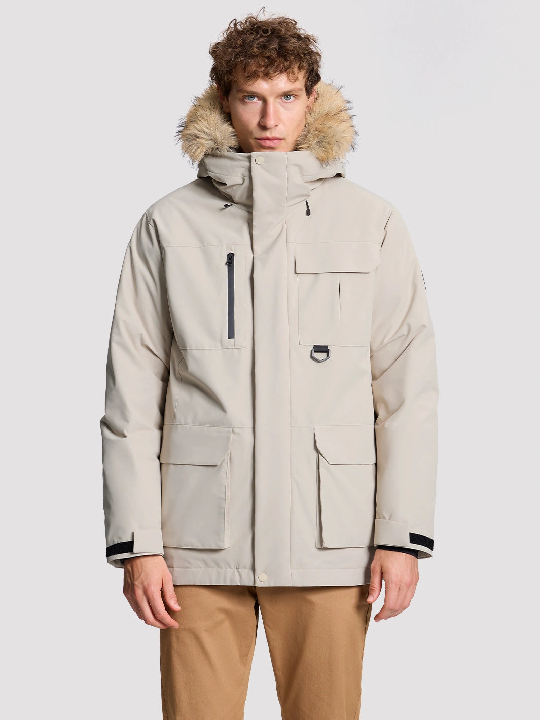 Men's 700 Fill Power Water-Resistant Duck Down Parka Jacket PIONEER CAMP