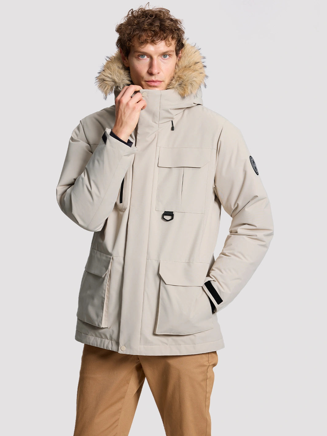 Men's 700 Fill Power Water-Resistant Duck Down Parka Jacket PIONEER CAMP