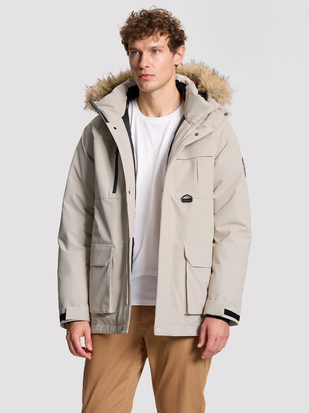 Men's 700 Fill Power Water-Resistant Duck Down Parka Jacket PIONEER CAMP