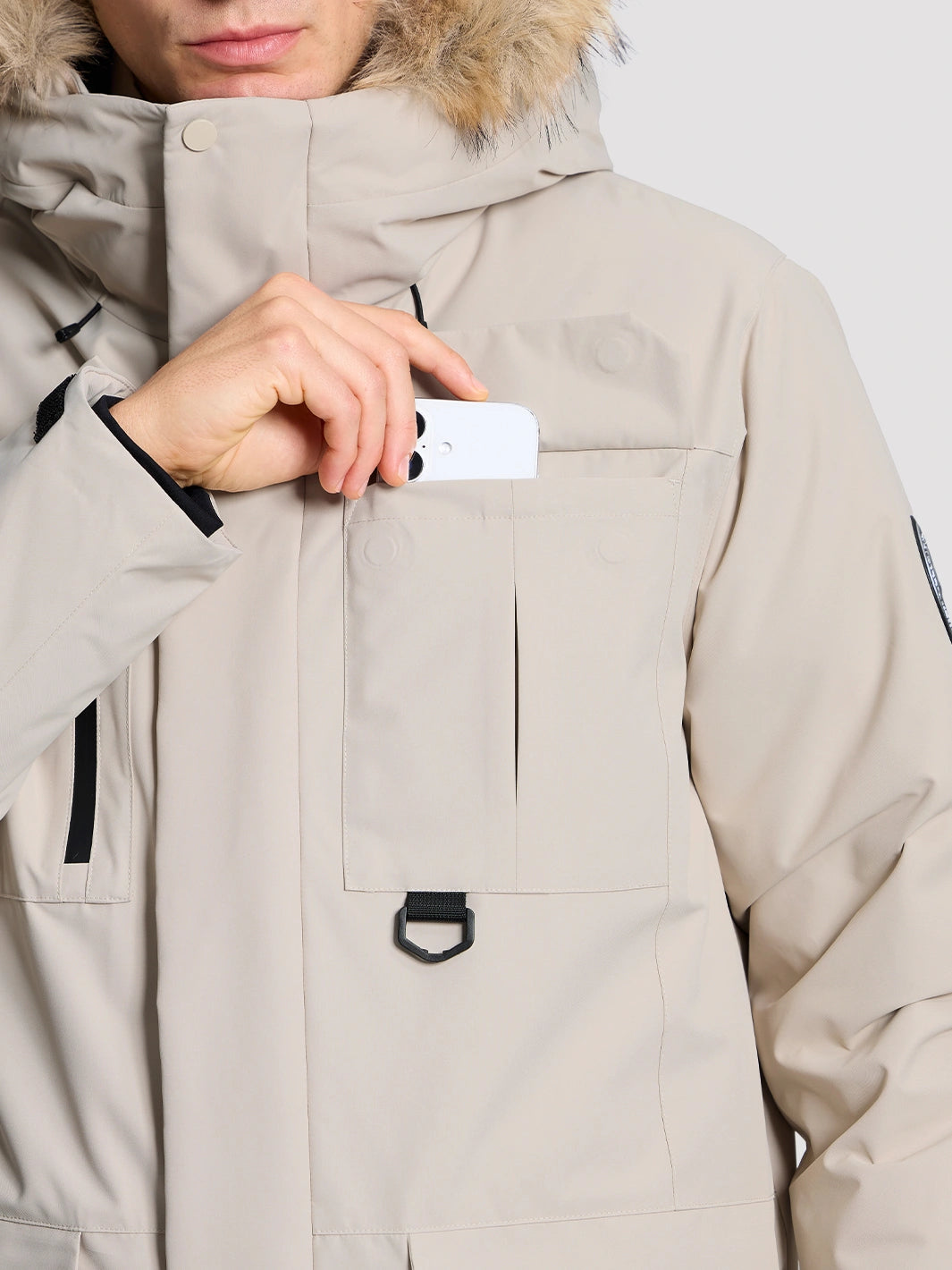 Men's 700 Fill Power Water-Resistant Duck Down Parka Jacket PIONEER CAMP