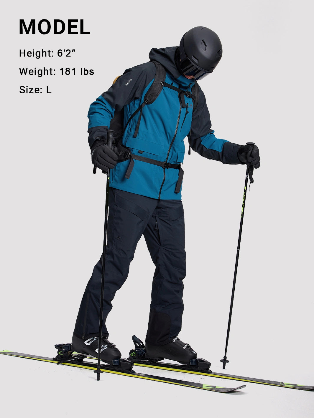 Men's 2L Insulated Ski Jacket with RECCO Reflector PIONEER CAMP