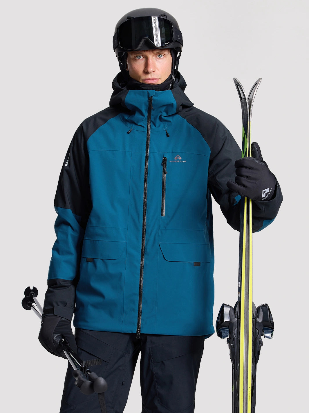 Men's 2L Insulated Ski Jacket with RECCO Reflector PIONEER CAMP