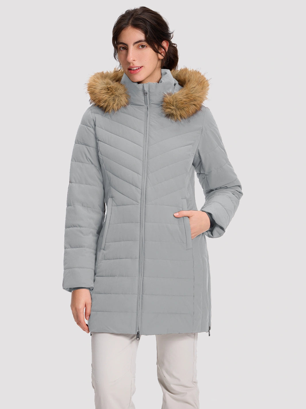 Women's Waterproof Long Puffer Coat PIONEER CAMP