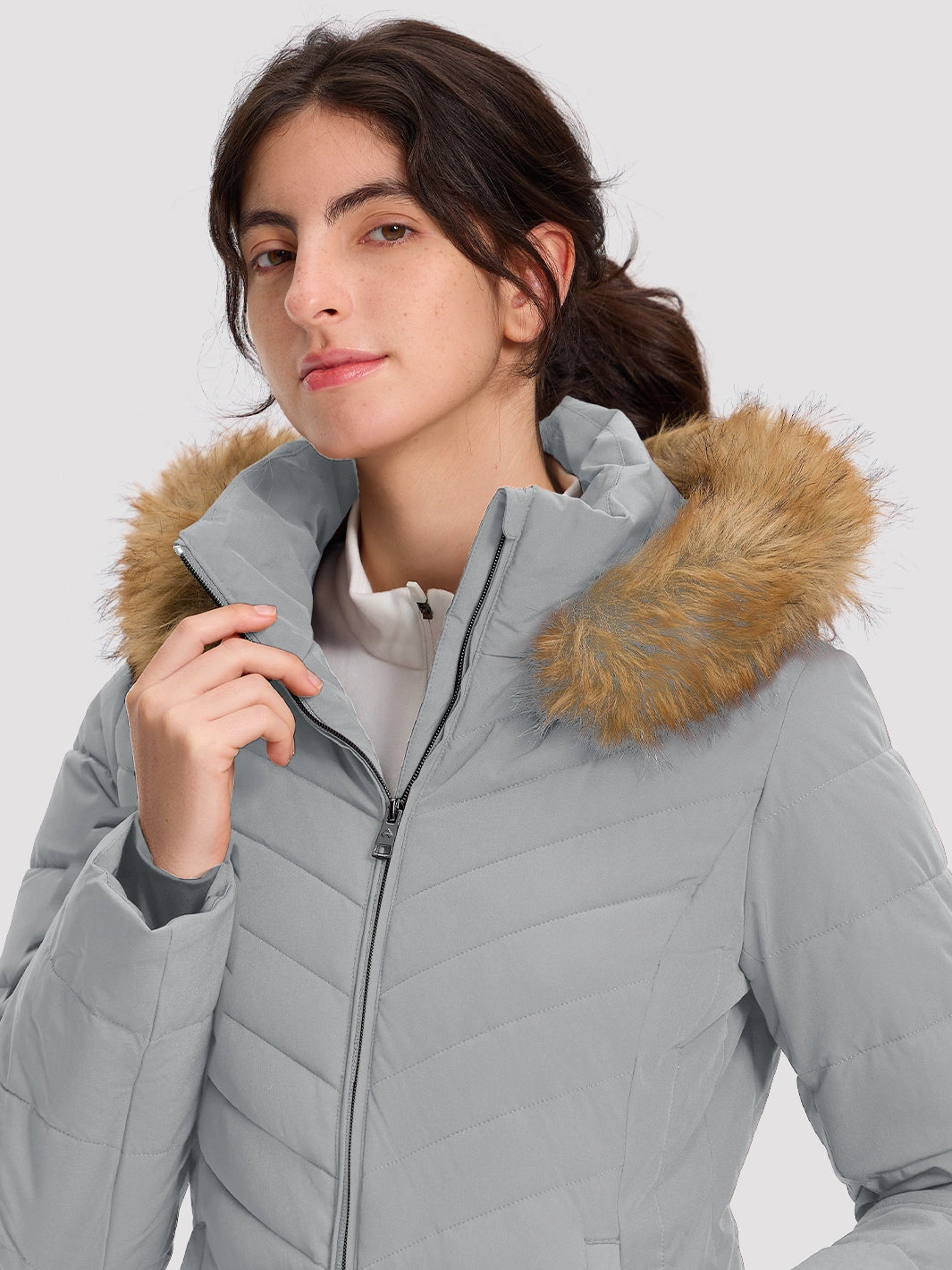 Women's Waterproof Long Puffer Coat PIONEER CAMP