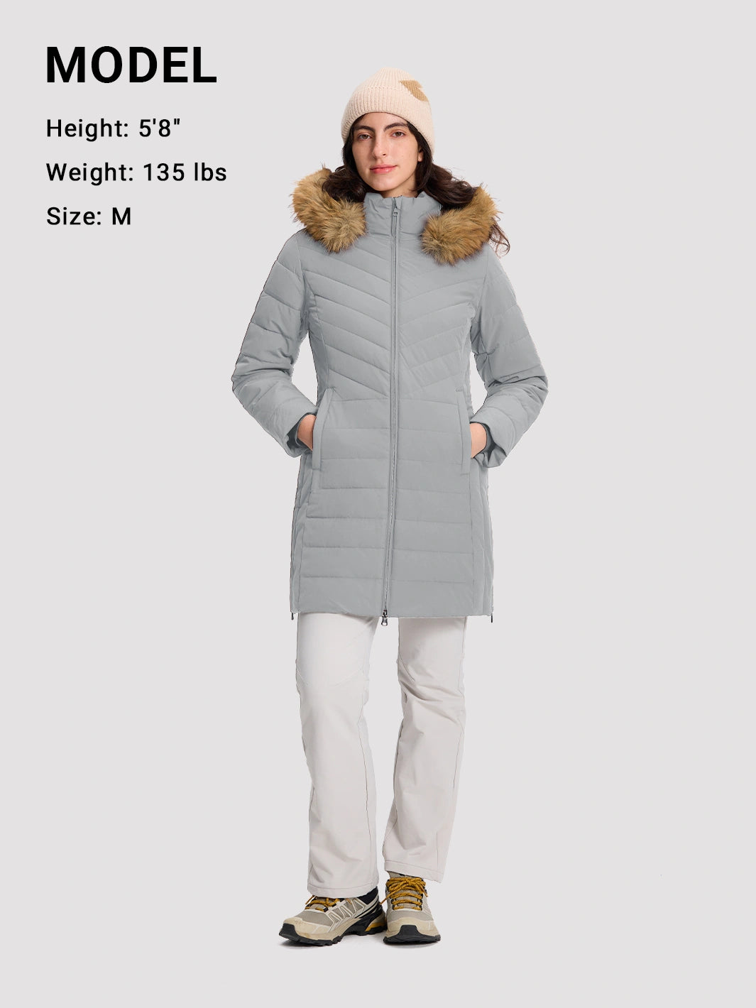 Women's Waterproof Long Puffer Coat PIONEER CAMP