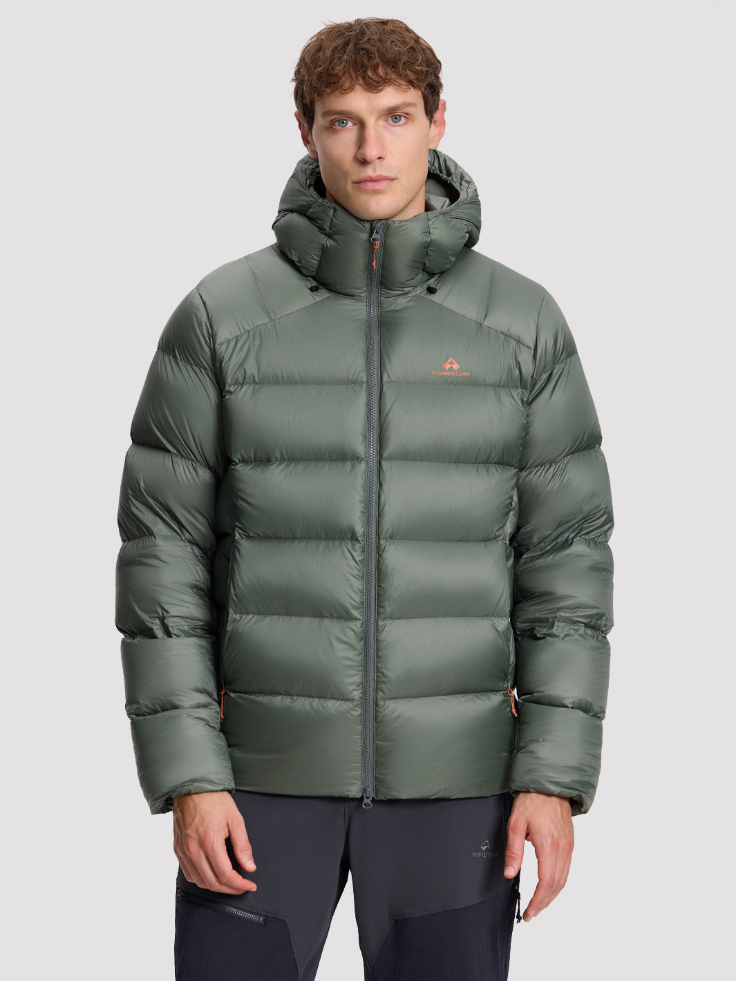 Men's 800-Fill Goose Down Hooded Jacket PIONEER CAMP