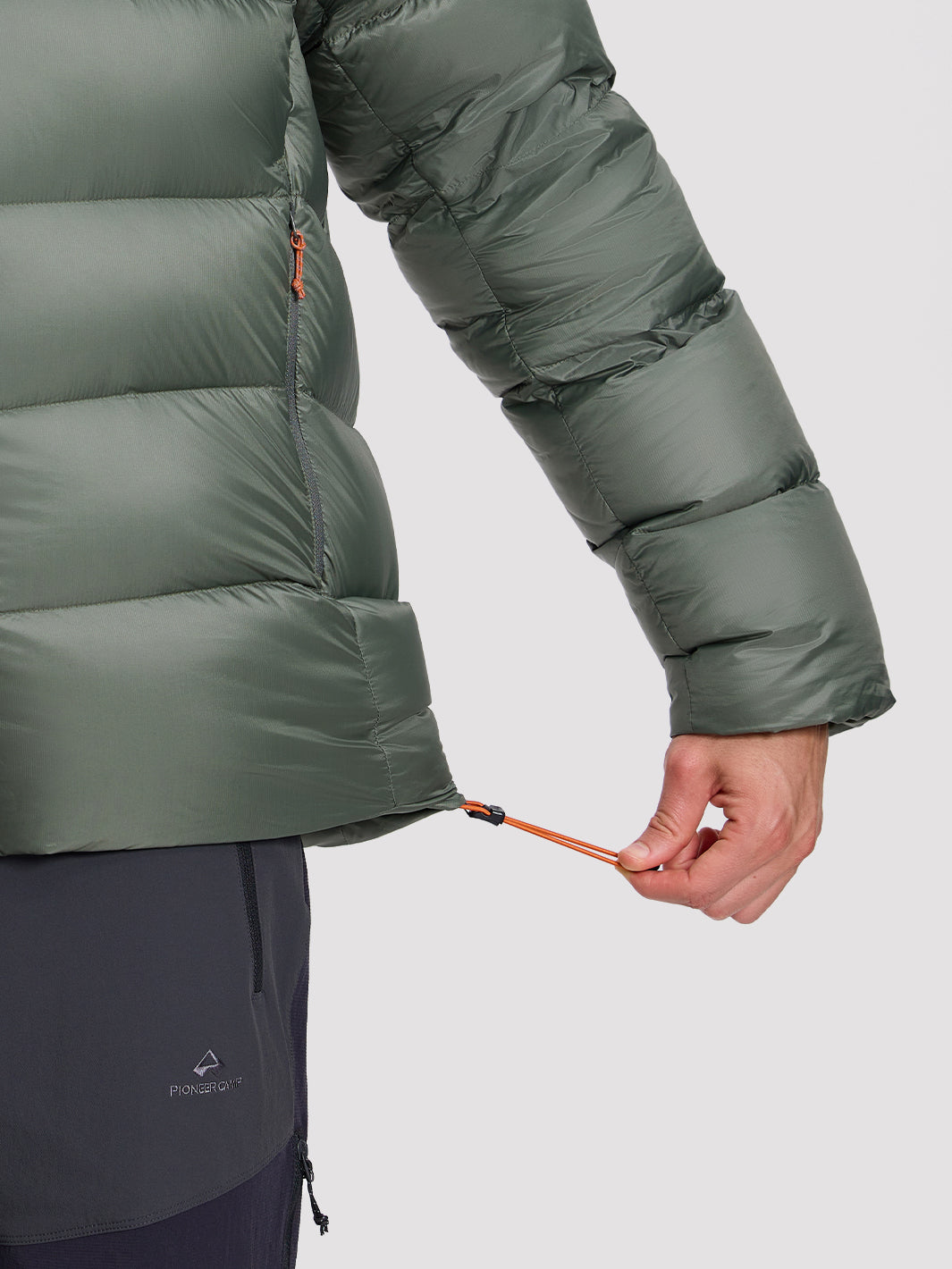 Men's 800-Fill Goose Down Hooded Jacket PIONEER CAMP