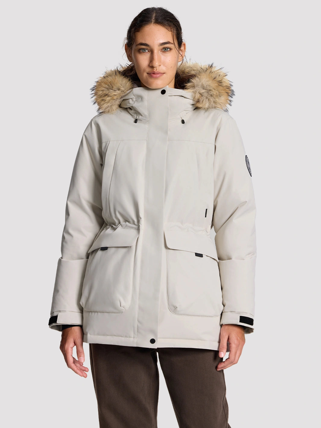 Women's 700 Fill Power Water-Resistant Duck Down Parka Jacket PIONEER CAMP