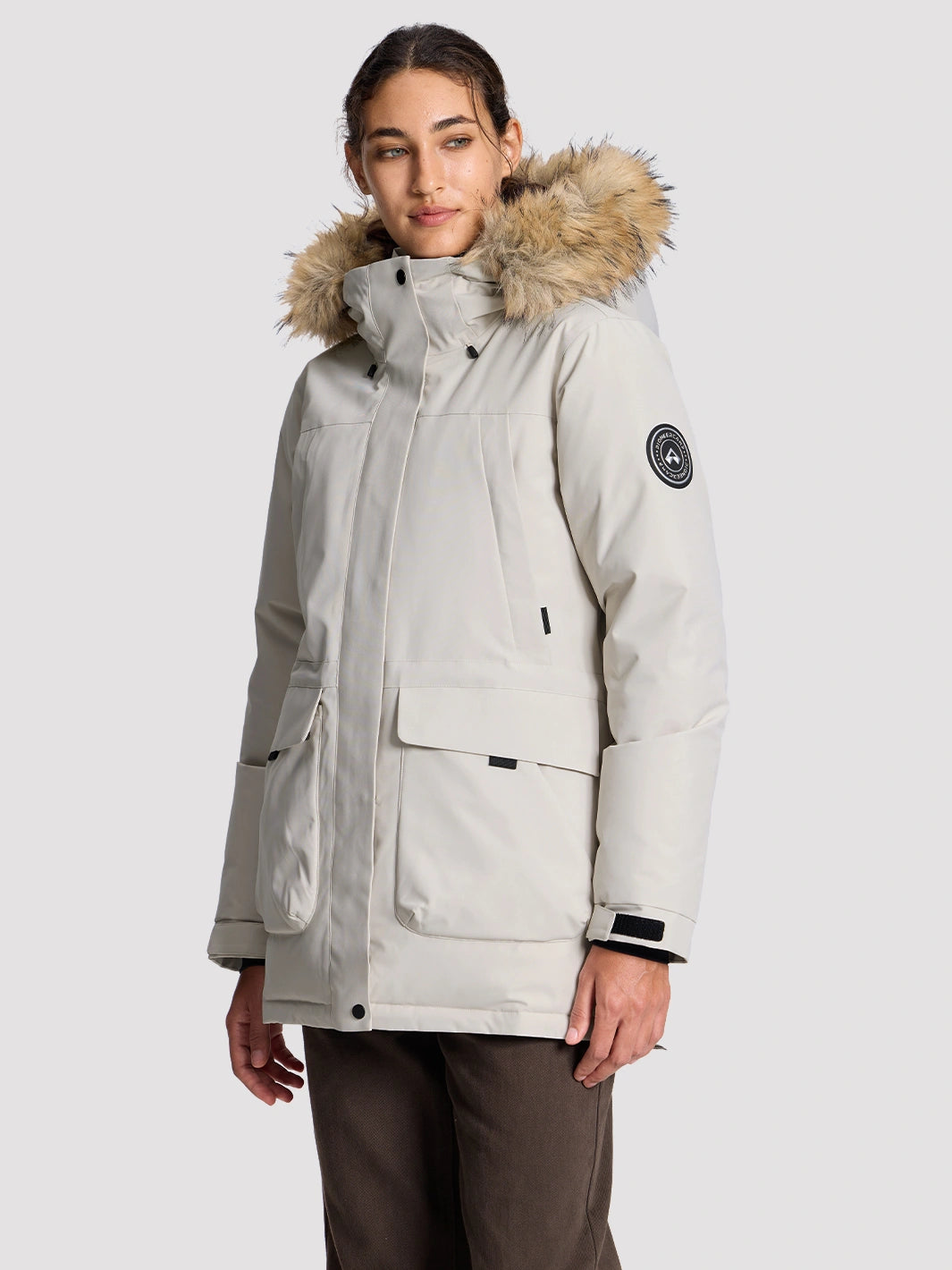Women's 700 Fill Power Water-Resistant Duck Down Parka Jacket PIONEER CAMP