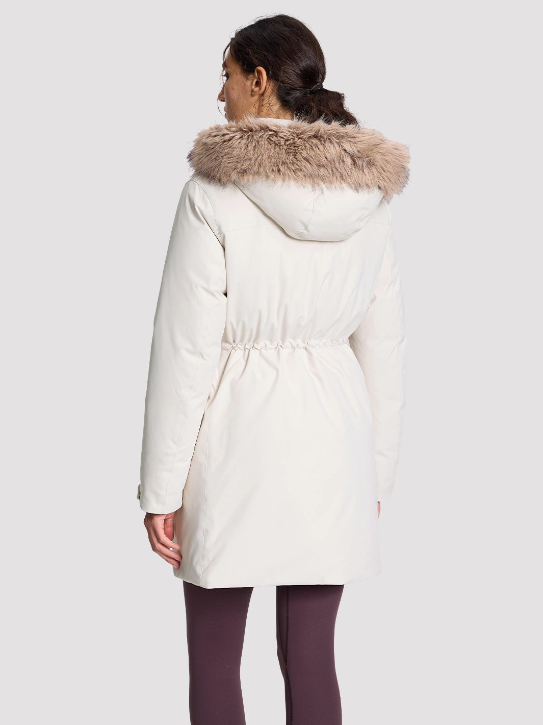 Women's Waterproof 700 Fill Power Down Parka with Removable Faux Fur Hood PIONEER CAMP