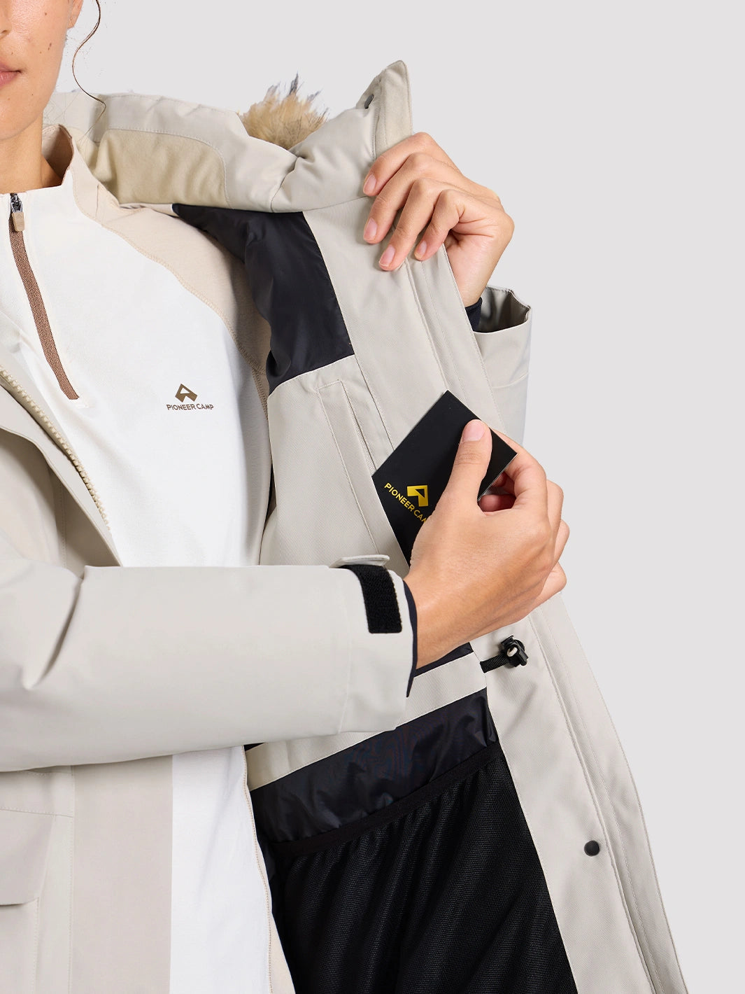 Women's 700 Fill Power Water-Resistant Duck Down Parka Jacket PIONEER CAMP